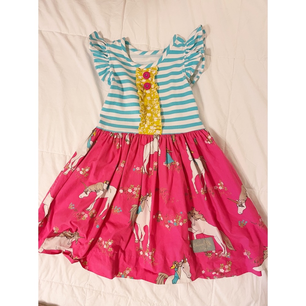 Eleanor Rose Unicorn Dress size 6-7
